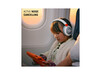 JBL JR470NC, kabellose NC Over-Ear Kopfhörer für Kinder <85dB, pink