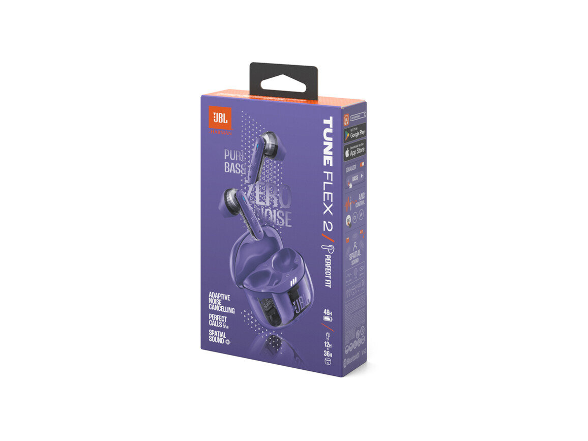 JBL Tune Flex 2 GHOST TWS,  kabelloser In-Ear Kopfhörer, lila