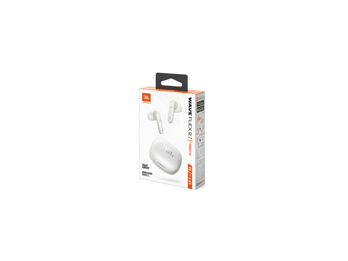 JBL Wave Flex 2 kabelloser In-Ear Kopfhörer, weiß