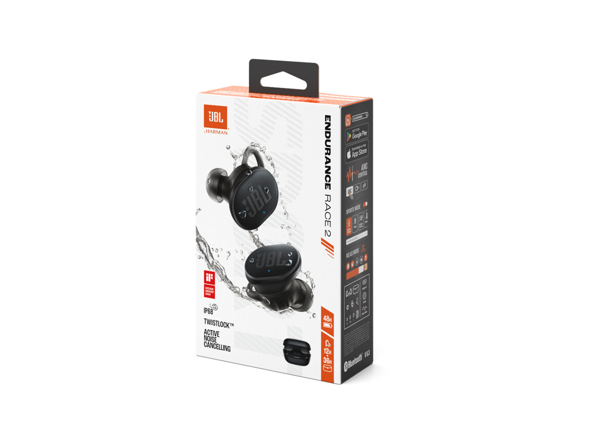 JBL Endurance Race 2, In-Ear-Sport Kopfhörer, schwarz