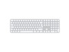 Apple Magic Keyboard mit Touch ID und Ziffernblock für Mac mit Apple Chip, weiße Tasten, Deutsch