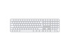 Apple Magic Keyboard mit Touch ID und Ziffernblock für Mac mit Apple Chip, weiße Tasten, Englisch International