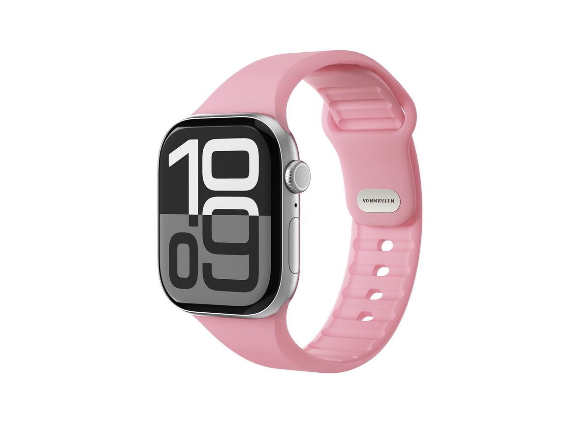 Vonmählen Classic 2 Silikonarmband für Apple Watch 42/44/45/49 mm, rosa
