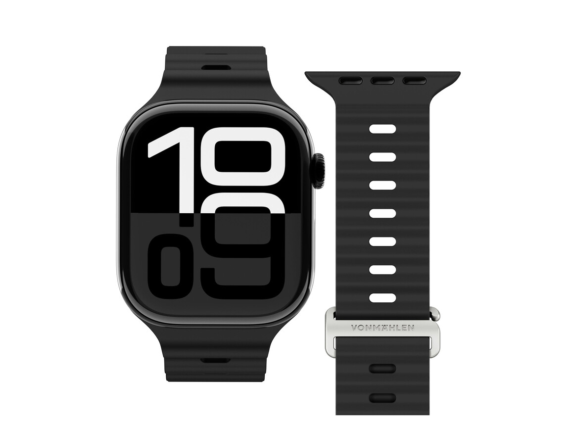 Vonmählen Wave-Armband 2 für Apple Watch 38/40/41 mm, schwarz
