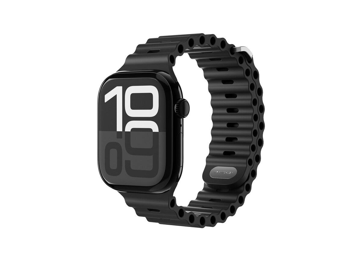 Vonmählen Wave-Armband 2 für Apple Watch 42/44/45/49 mm, schwarz