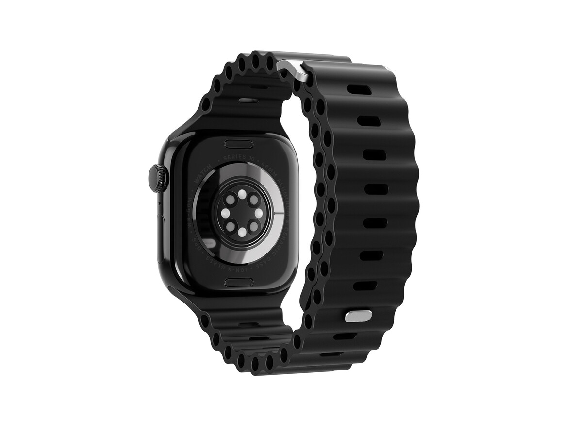 Vonmählen Wave-Armband 2 für Apple Watch 42/44/45/49 mm, schwarz