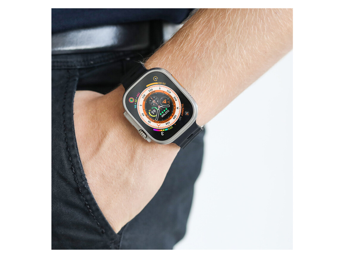 Vonmählen Wave-Armband 2 für Apple Watch 42/44/45/49 mm, schwarz