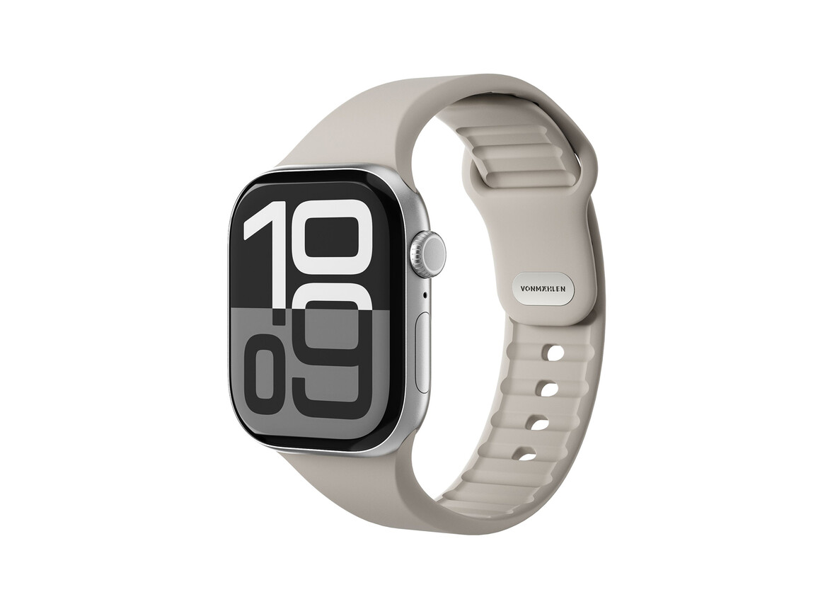 Vonmählen Classic 2 Silikonarmband für Apple Watch (38 / 40 / 41 mm), beige