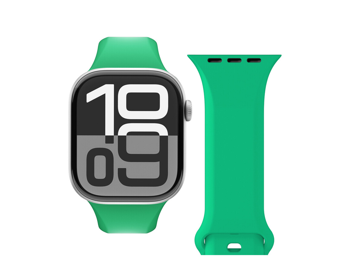 Vonmählen Classic 2 Silikonarmband für Apple Watch 42/44/45/49 mm, grün