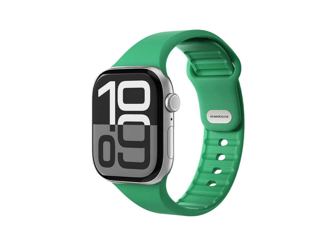 Vonmählen Classic 2 Silikonarmband für Apple Watch 42/44/45/49 mm, grün