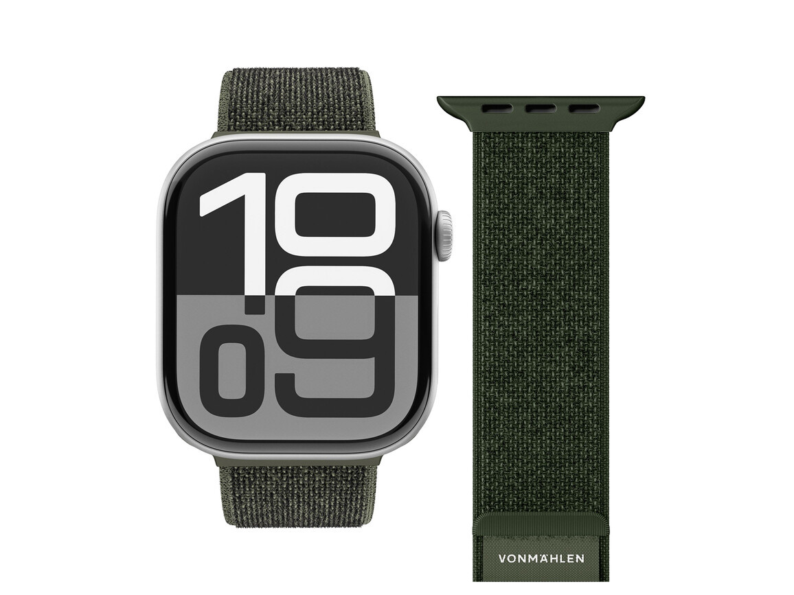 Vonmählen Sport-Armband 2 für Apple Watch 38/40/41 mm, olivgrün