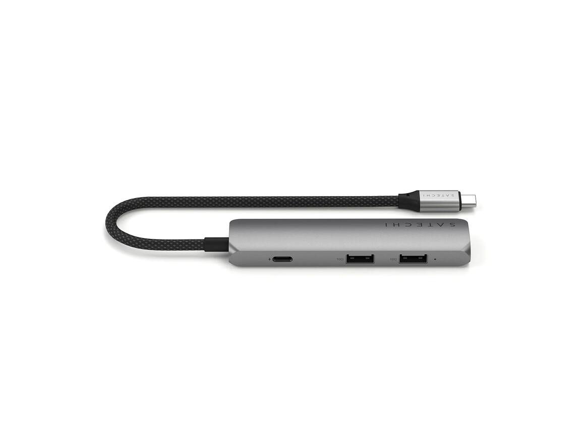 Satechi USB-C 4-in-1 Slim Multiport Adapter 4K, space grau
