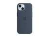 Apple iPhone 15 Silikon Case mit MagSafe, sturmblau