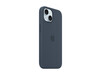 Apple iPhone 15 Silikon Case mit MagSafe, sturmblau