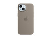 Apple iPhone 15 Silikon Case mit MagSafe, tonbraun