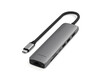 Satechi USB-C 7-in-1 Slim Multiport Adapter mit Ethernet, space grau