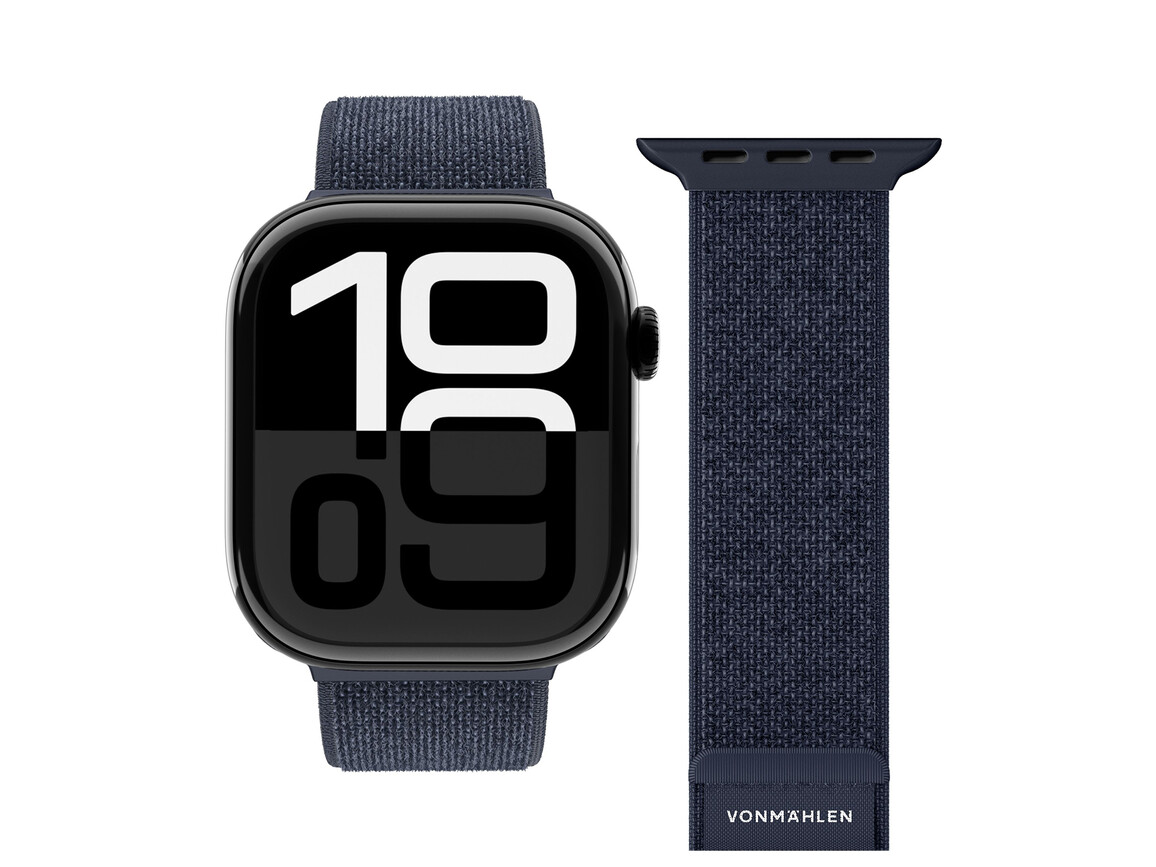 Vonmählen Sport-Armband 2 für Apple Watch 42/44/45/49 mm, dunkelblau