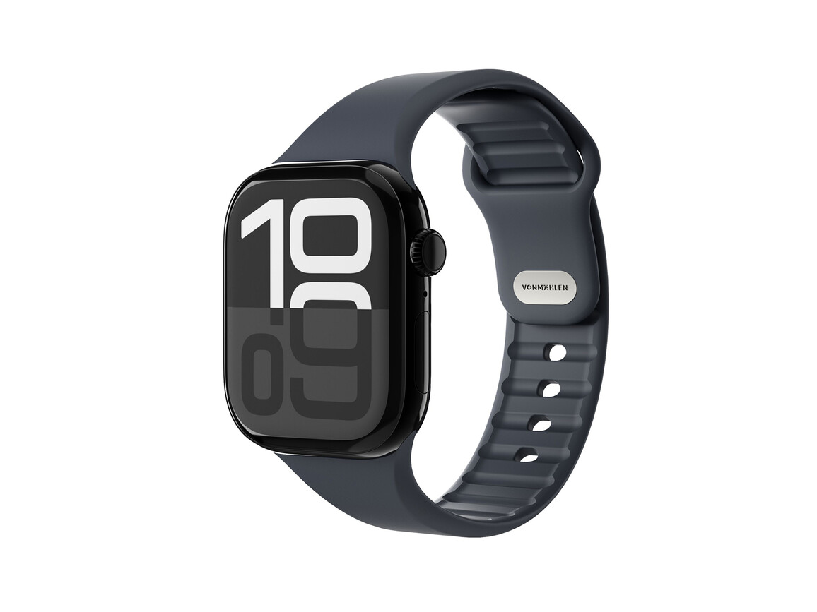 Vonmählen Classic 2 Silikonarmband für Apple Watch (38 / 40 / 41 mm), dunkelblau