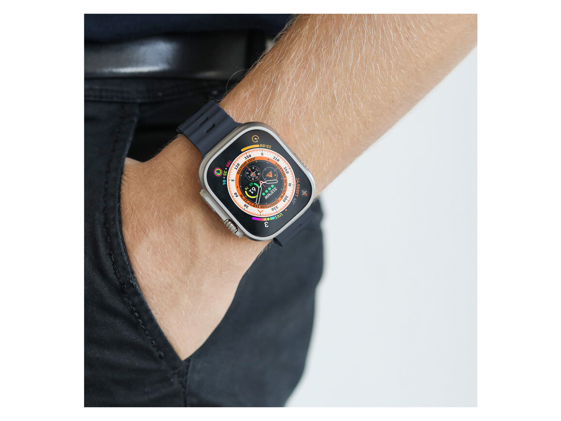 Vonmählen Wave-Armband 2 für Apple Watch 42/44/45/49 mm, dunkelblau