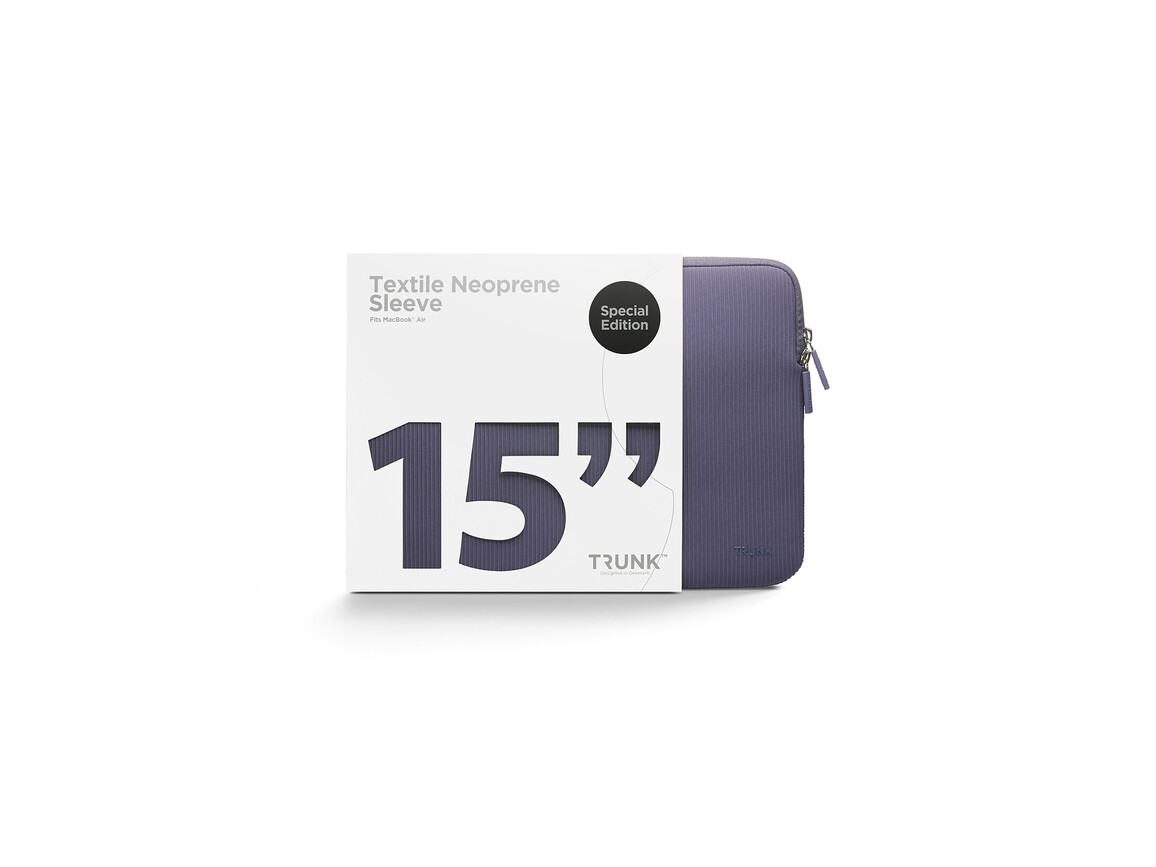 Trunk Textile Neopren Sleeve gerippt für MacBook Air 15", violett