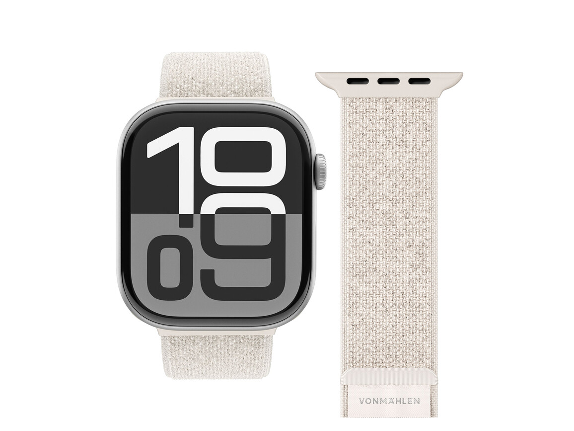 Vonmählen Sport-Armband 2 für Apple Watch 42/44/45/49 mm, beige