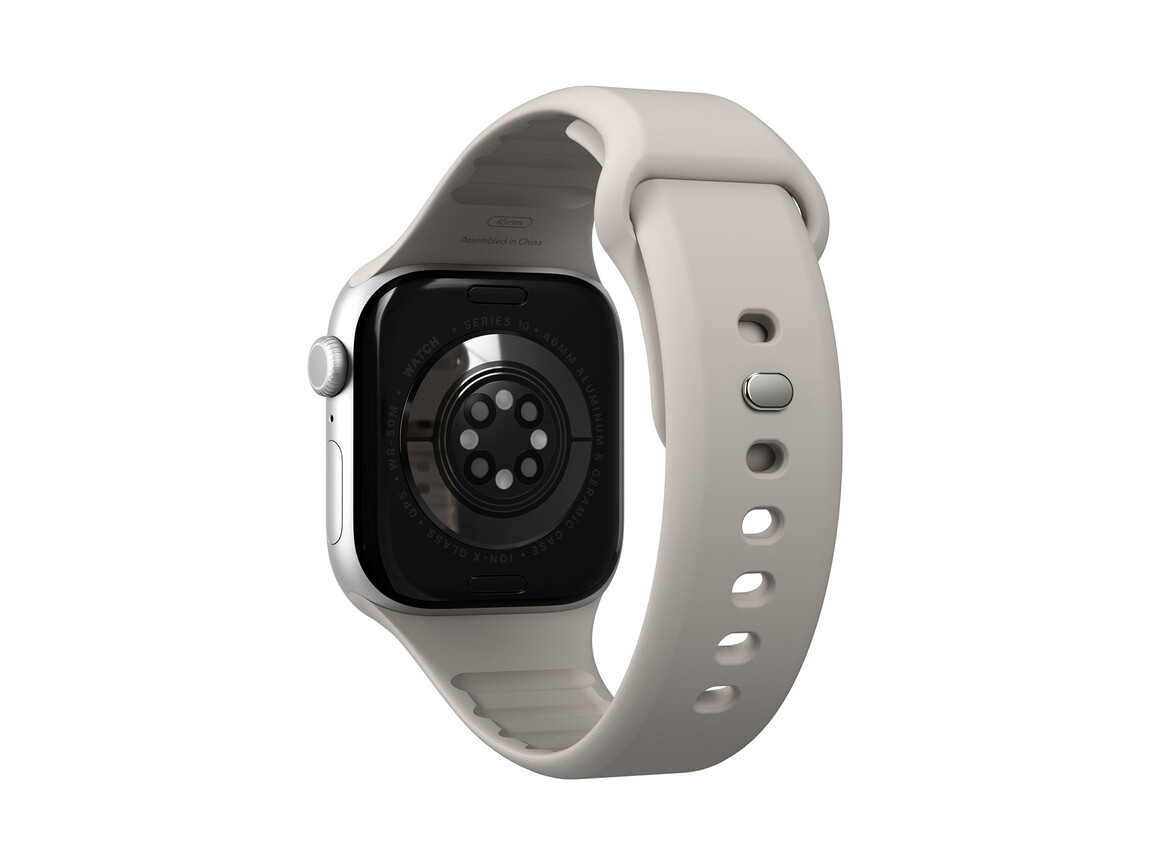 Vonmählen Classic 2 Silikonarmband für Apple Watch (42 / 44 / 45 / 49 mm), beige