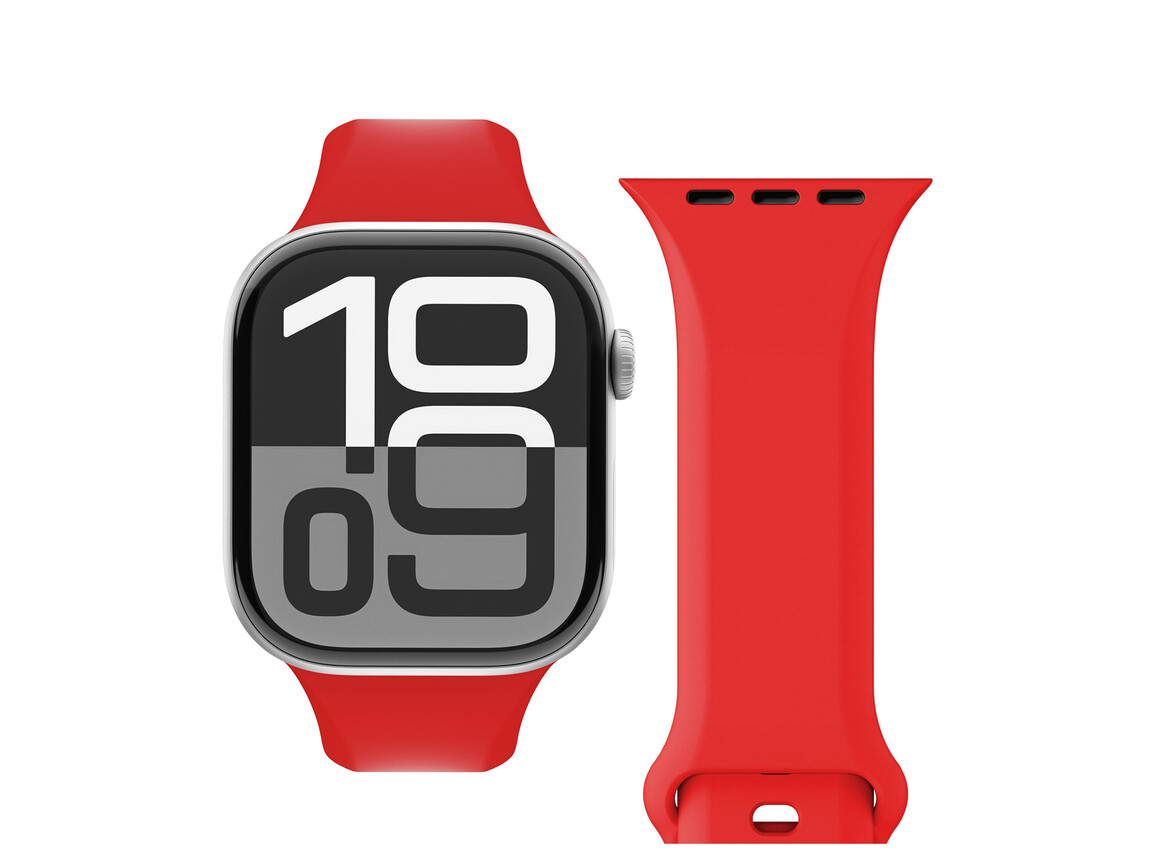 Vonmählen Classic 2 Silikonarmband für Apple Watch (38 / 40 / 41 mm), rot