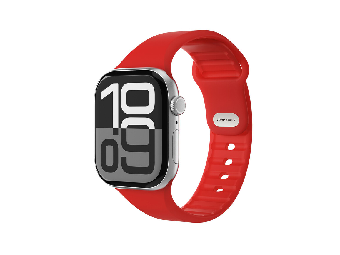 Vonmählen Classic 2 Silikonarmband für Apple Watch (38 / 40 / 41 mm), rot