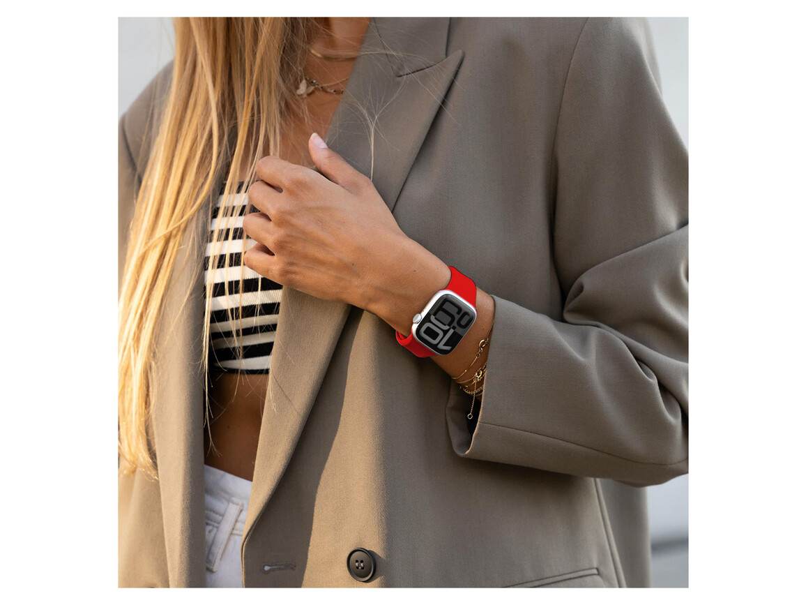 Vonmählen Classic 2 Silikonarmband für Apple Watch (38 / 40 / 41 mm), rot