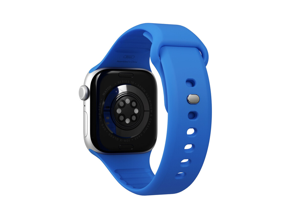 Vonmählen Classic 2 Silikonarmband für Apple Watch (42 / 44 / 45 / 49 mm), blau