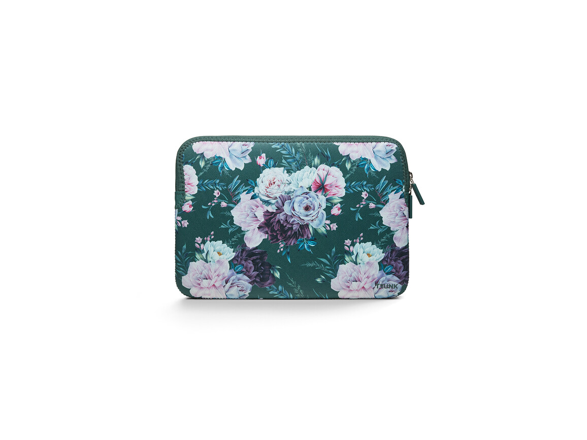 Trunk Neopren Sleeve für MacBook Air (2022/2024) 13&quot;, Green Flower