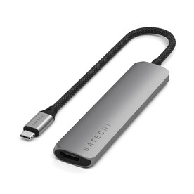 Satechi USB-C 6-in 1 Slim Multiport Adapter 4K, space grau