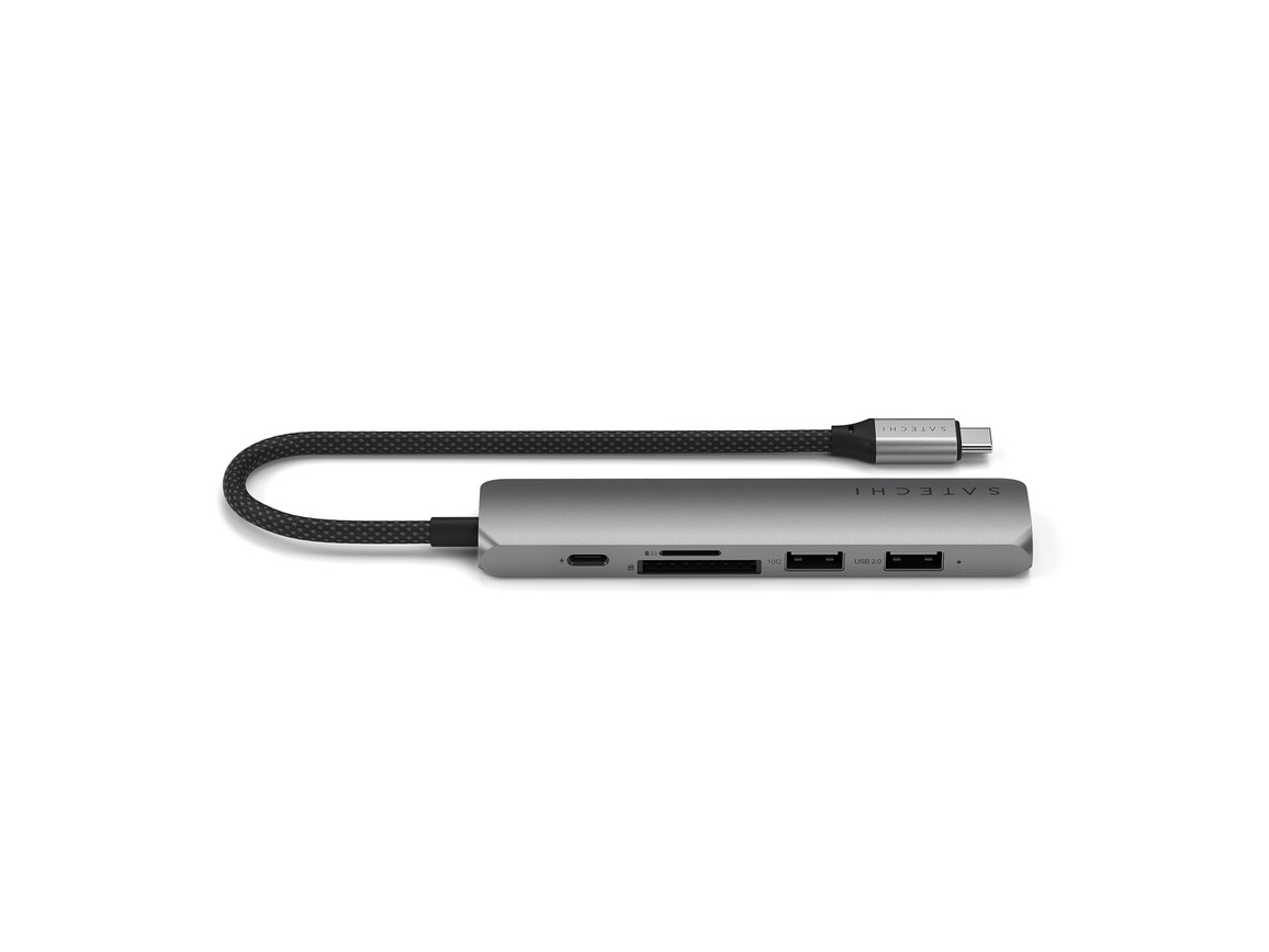Satechi USB-C 6-in 1 Slim Multiport Adapter 4K, space grau