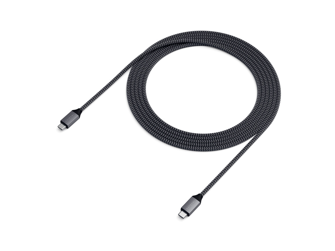 Satechi Type-C zu Type-C 100W Ladekabel 2m, space grau Satechi Type-C zu Type-C 100W Ladekabel 2m, space grau