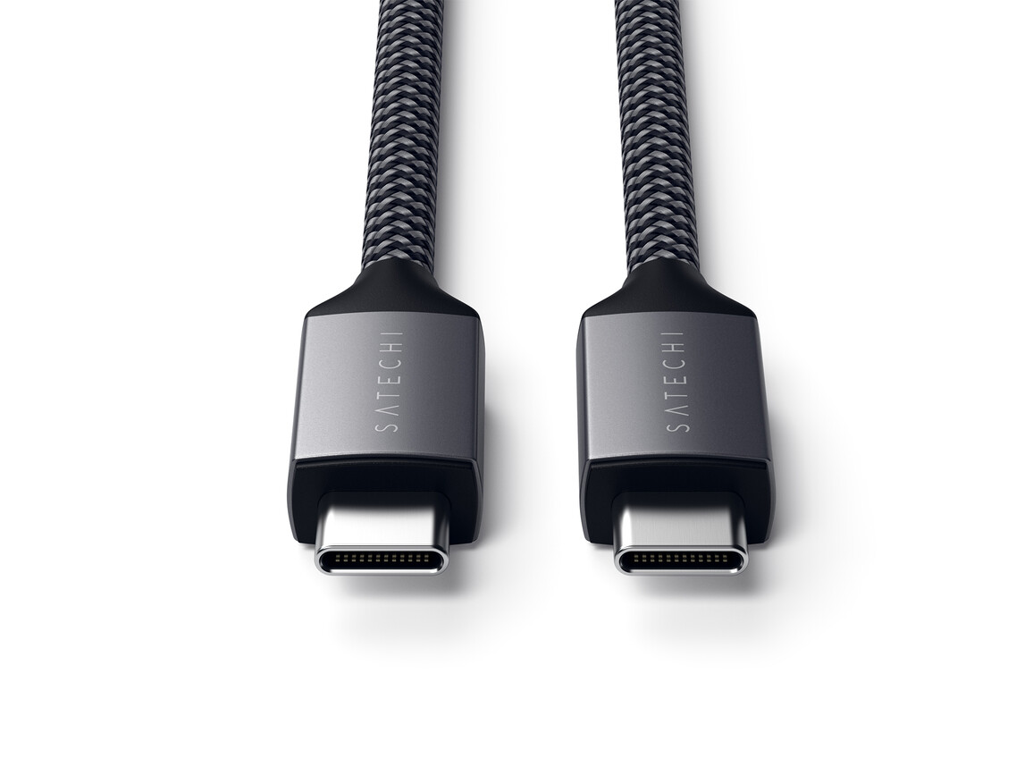 Satechi Type-C zu Type-C 100W Ladekabel 2m, space grau Satechi Type-C zu Type-C 100W Ladekabel 2m, space grau