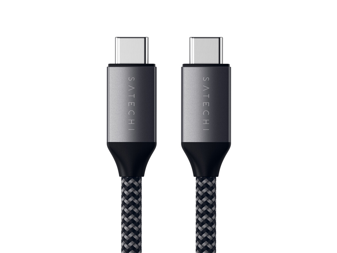 Satechi Type-C zu Type-C 100W Ladekabel 2m, space grau Satechi Type-C zu Type-C 100W Ladekabel 2m, space grau