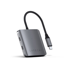 Satechi USB-C PD 4-Port Hub, space grau