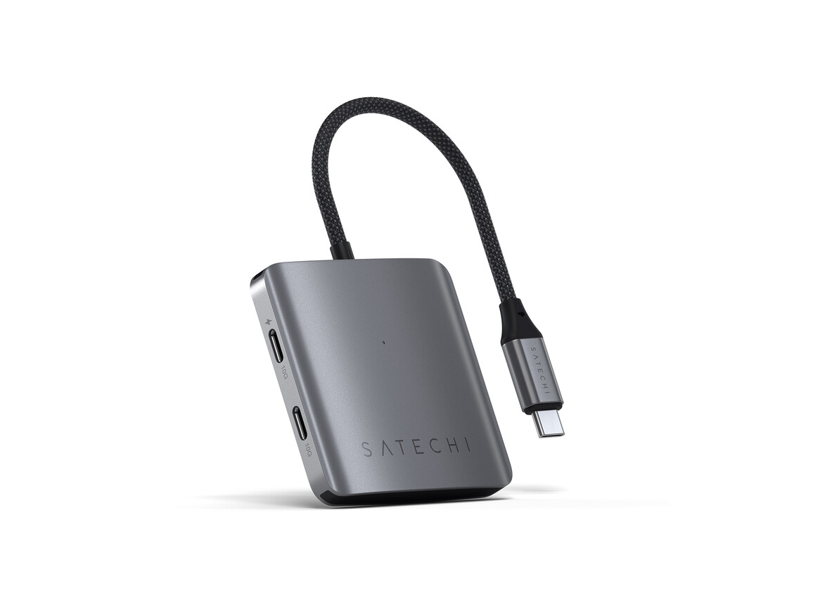 Satechi USB-C PD 4-Port Hub, space grau