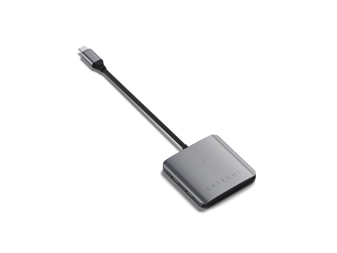 Satechi USB-C PD 4-Port Hub, space grau