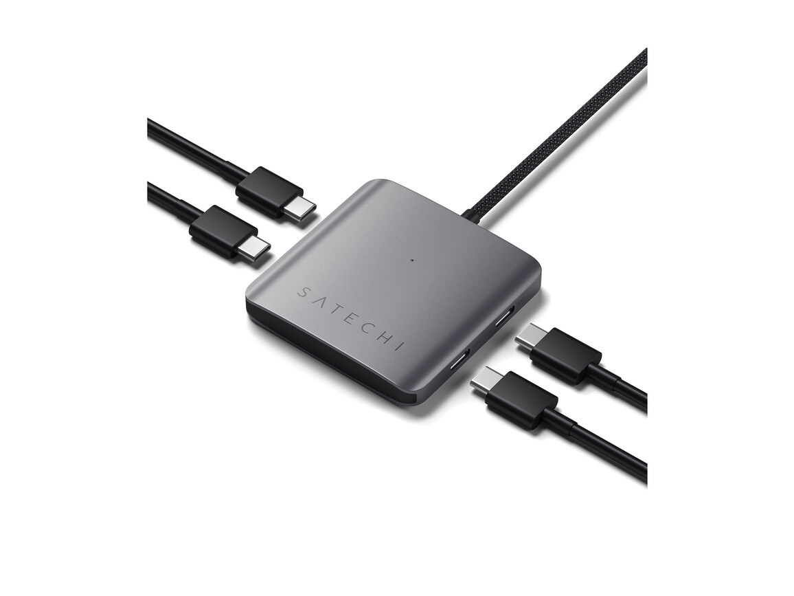 Satechi USB-C PD 4-Port Hub, space grau