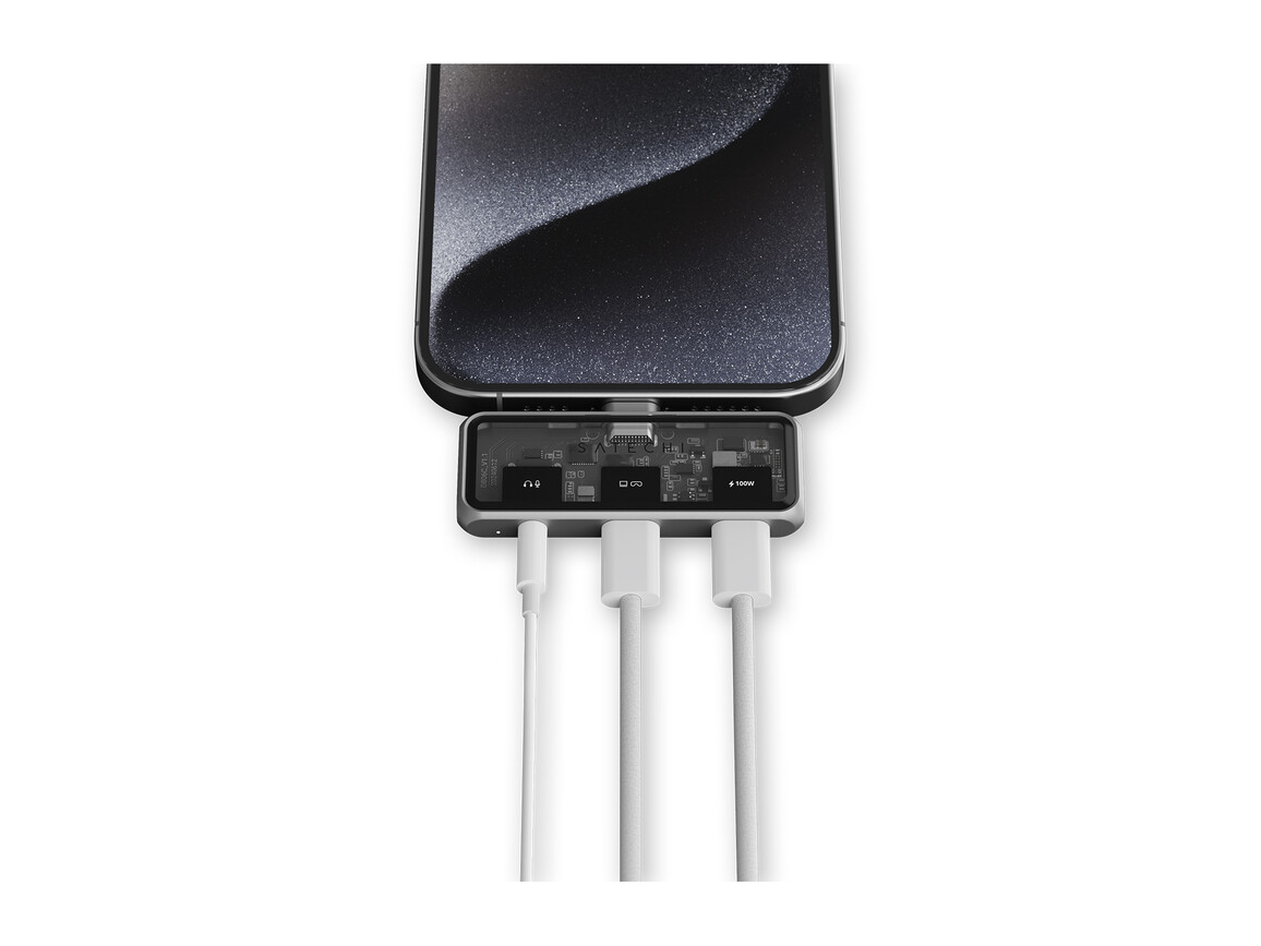 Satechi USB-C PD Mobile XR Hub, 3,5mm Audio, space grau Satechi USB-C PD Mobile XR Hub, 3,5mm Audio, space grau