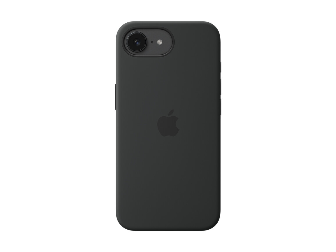 Apple iPhone 16e Silikon Case, schwarz