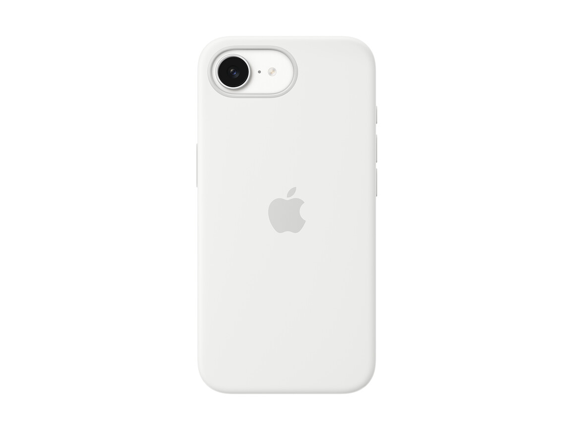 Apple iPhone 16e Silikon Case, weiss
