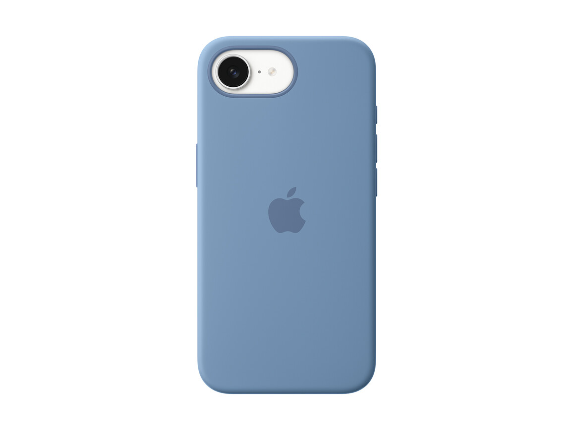 Apple iPhone 16e Silikon Case, winterblau