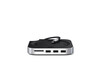 Satechi Stand Hub für Mac Mini M4 mit SSD Gehäuse, silber