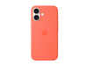 Apple iPhone 16 Silikon Case mit MagSafe, mandarine