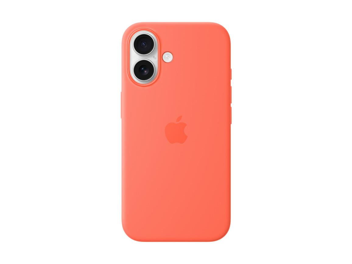 Apple iPhone 16 Silikon Case mit MagSafe, mandarine