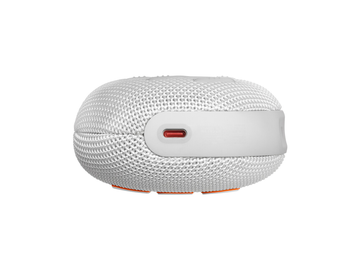 JBL Clip5, Bluetooth-Lautsprecher mit Karabinerhaken, weiss