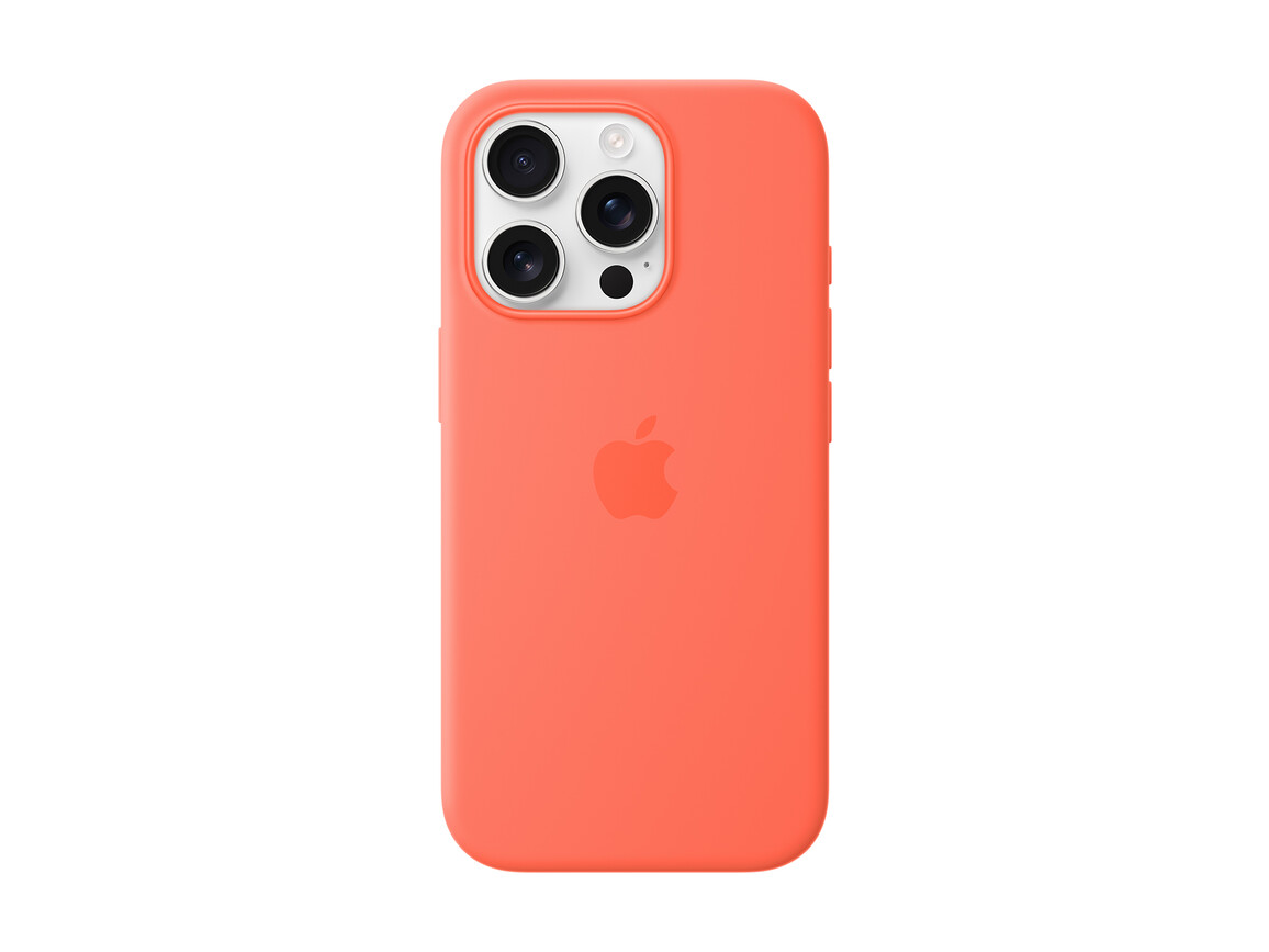 Apple iPhone 16 Pro Silikon Case mit MagSafe, mandarine