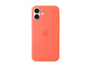 Apple iPhone 16 Plus Silikon Case mit MagSafe, mandarine